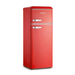 FRIGORIFERO DOPPIA PORTA H143CM ROSSO SEVERIN